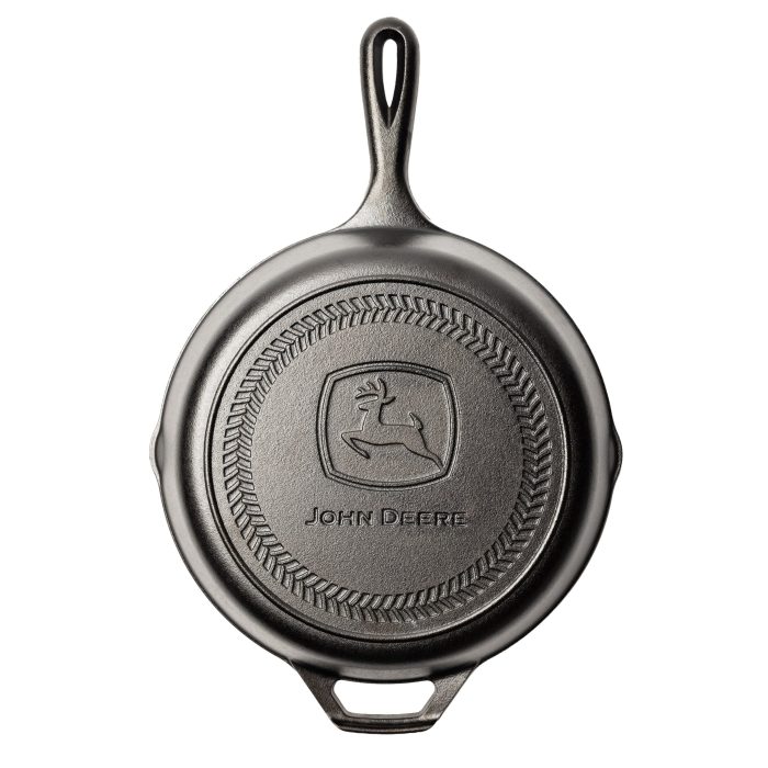 Lodge 10.25 Inch Seasoned Cast Iron Skillet, John Deere Logo