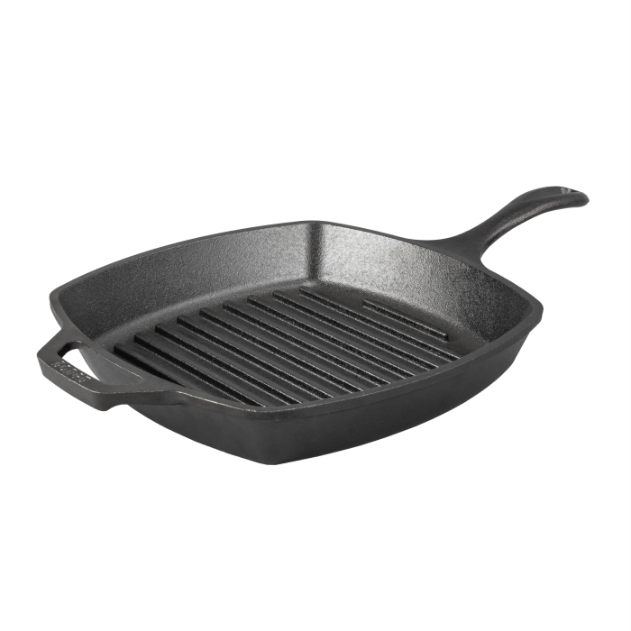 Lodge 10.5 Inch Square Cast Iron Grill Pan