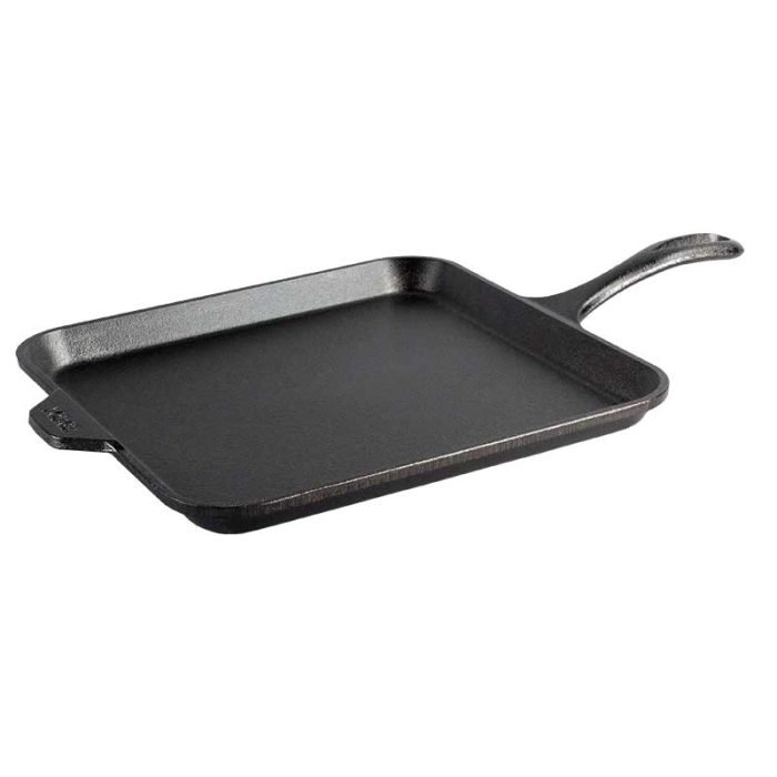 Lodge 11 Inch Seasoned Cast Iron Square Griddle