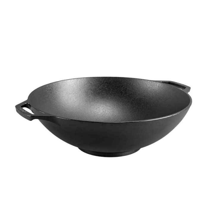 Lodge 14 Inch Seasoned Cast Iron Wok