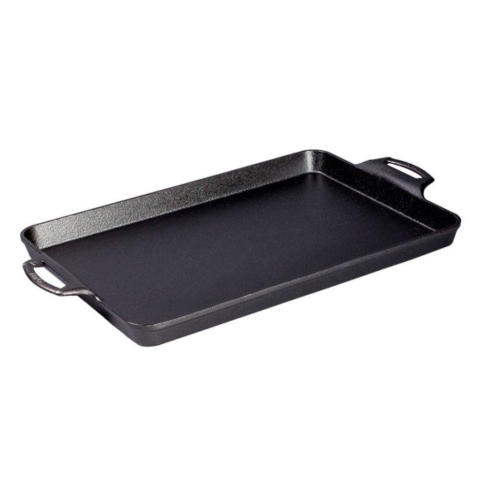 Lodge 15.5 x 10.5 Inch Seasoned Cast Iron Baking Pan