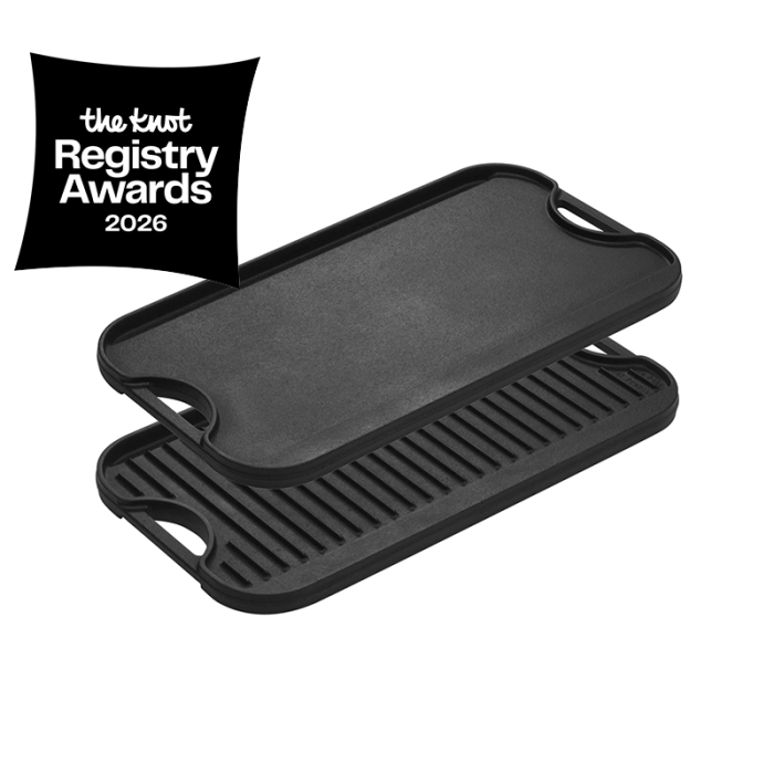 Lodge 20 x 10.5 Inch Pro-Grid Reversible Grill/Griddle