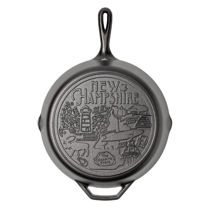 Lodge American Road Trip: 12 Inch Seasoned Cast Iron Skillet, New Hampshire