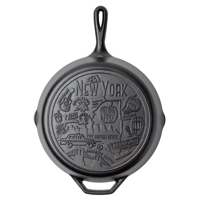 Lodge American Road Trip: 12 Inch Seasoned Cast Iron Skillet, New York