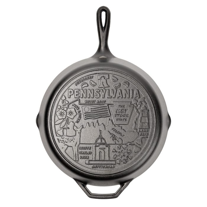 Lodge American Road Trip: 12 Inch Seasoned Cast Iron Skillet, Pennsylvania