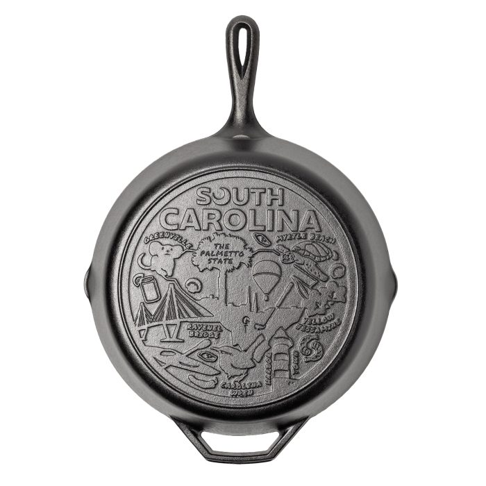 Lodge American Road Trip: 12 Inch Seasoned Cast Iron Skillet, South Carolina