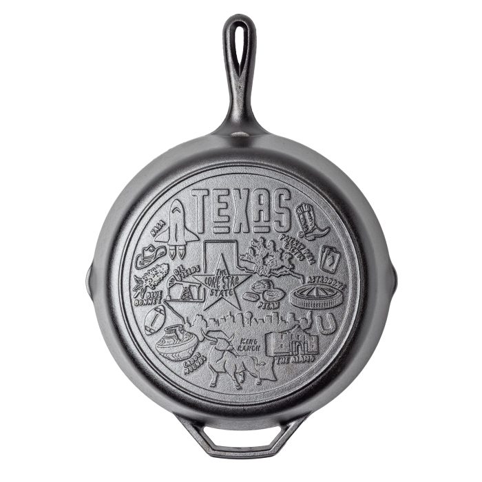 Lodge American Road Trip: 12 Inch Seasoned Cast Iron Skillet, Texas