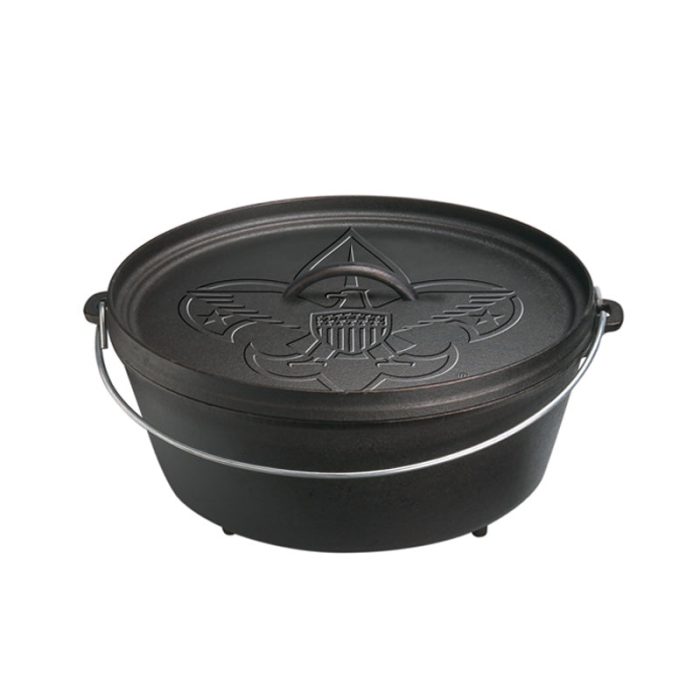 Lodge Cast Iron Boy Scout Camp Dutch Oven
