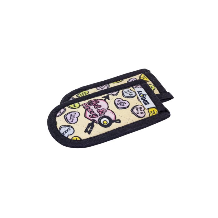 Lodge Conversation Heart Handle Holders, Set of Two